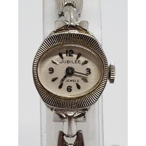 Women's Jubilee Automatic watch. Small oval face. Bracelet style band